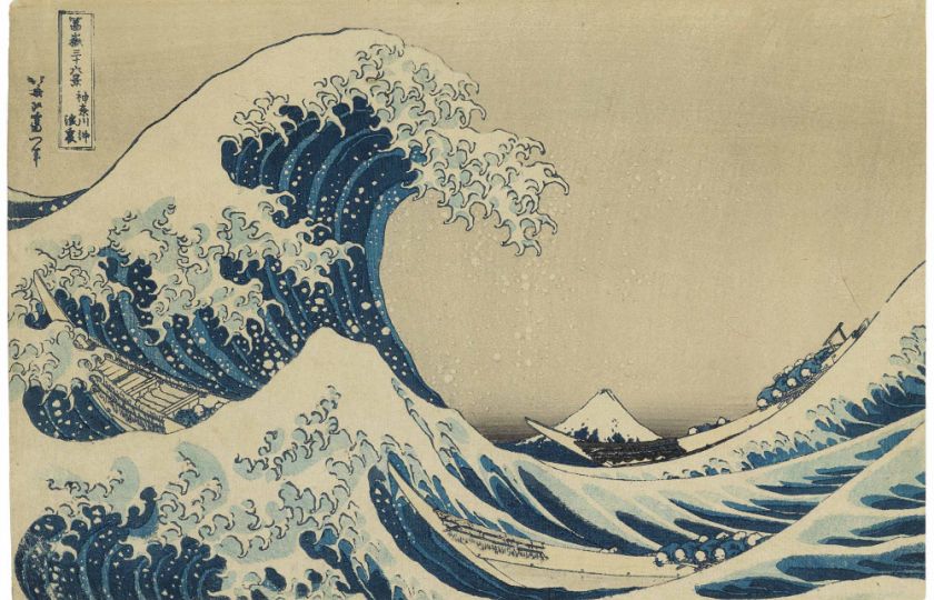 Katsusika Hokusai: Velká vlna u pobřeží Kanagawy, 1831-33
