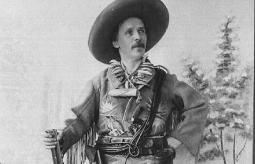 Karel May jako Old Shatterhand, výřez z fotografie z roku 1896. Wikimedia Commons