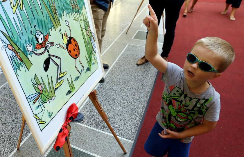 Sekorovy kresby baví děti i dnes. Foto: Jan Handrejch / Právo / Profimedia.