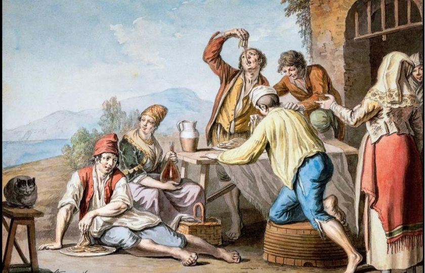 Saverio della Gatta (1758-1828): Venkovní oběd.