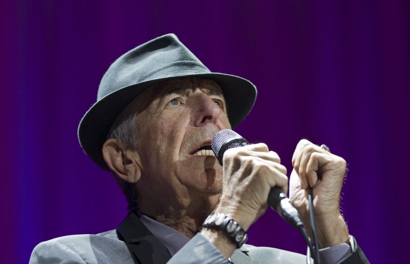 Leonard Cohen na koncertě v Aucklandu na Novém Zélandě v prosinci 2013. Foto: Profimedia.