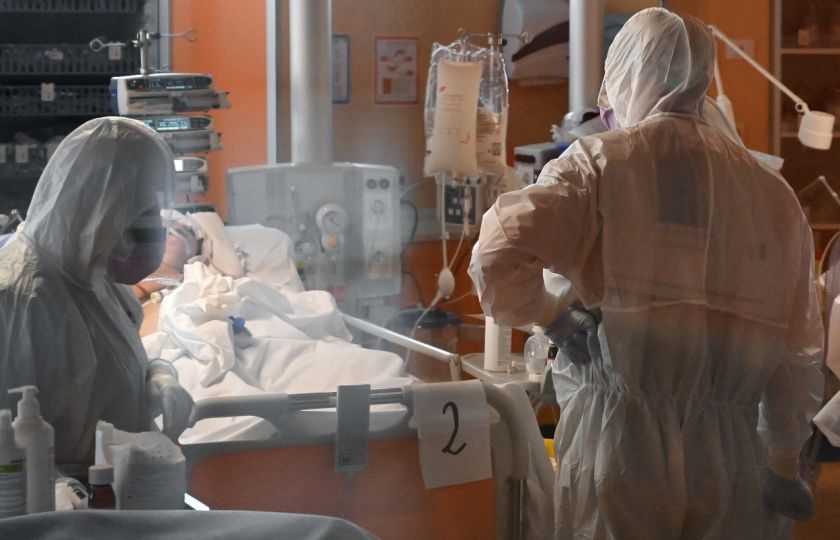 Nová jednotka intenzivní péče pro případy koronaviru COVID-19 v nemocnici Casal Palocco poblíž Říma. Foto: Profimedia.