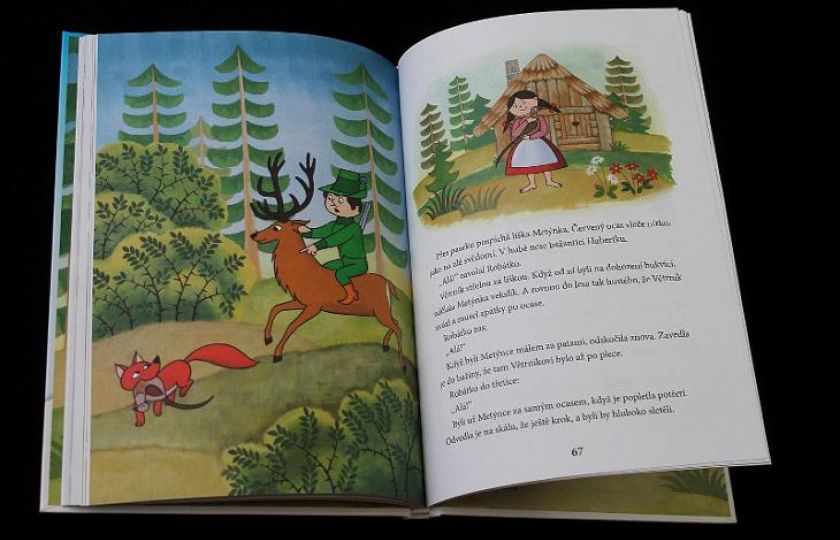 Kniha O hajném Robátkovi a jelenu Větrníkovi od Václava Čtvrtka. Foto: Supraphon.