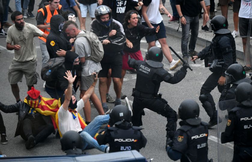 Protesty v Katalánsku. Foto: Profimedia