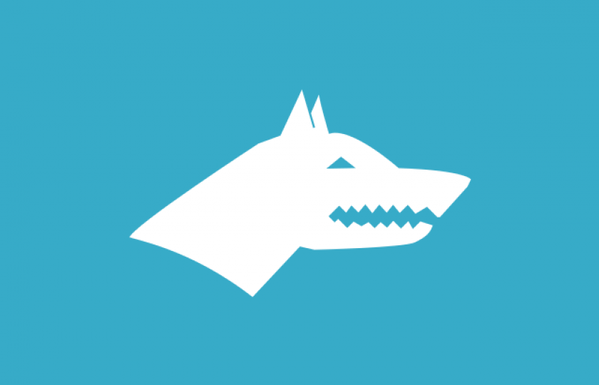 Vlajka Šedých vlků. Zdroj: Thespoondragon, Wikipedia, CC BY-SA 4.0.