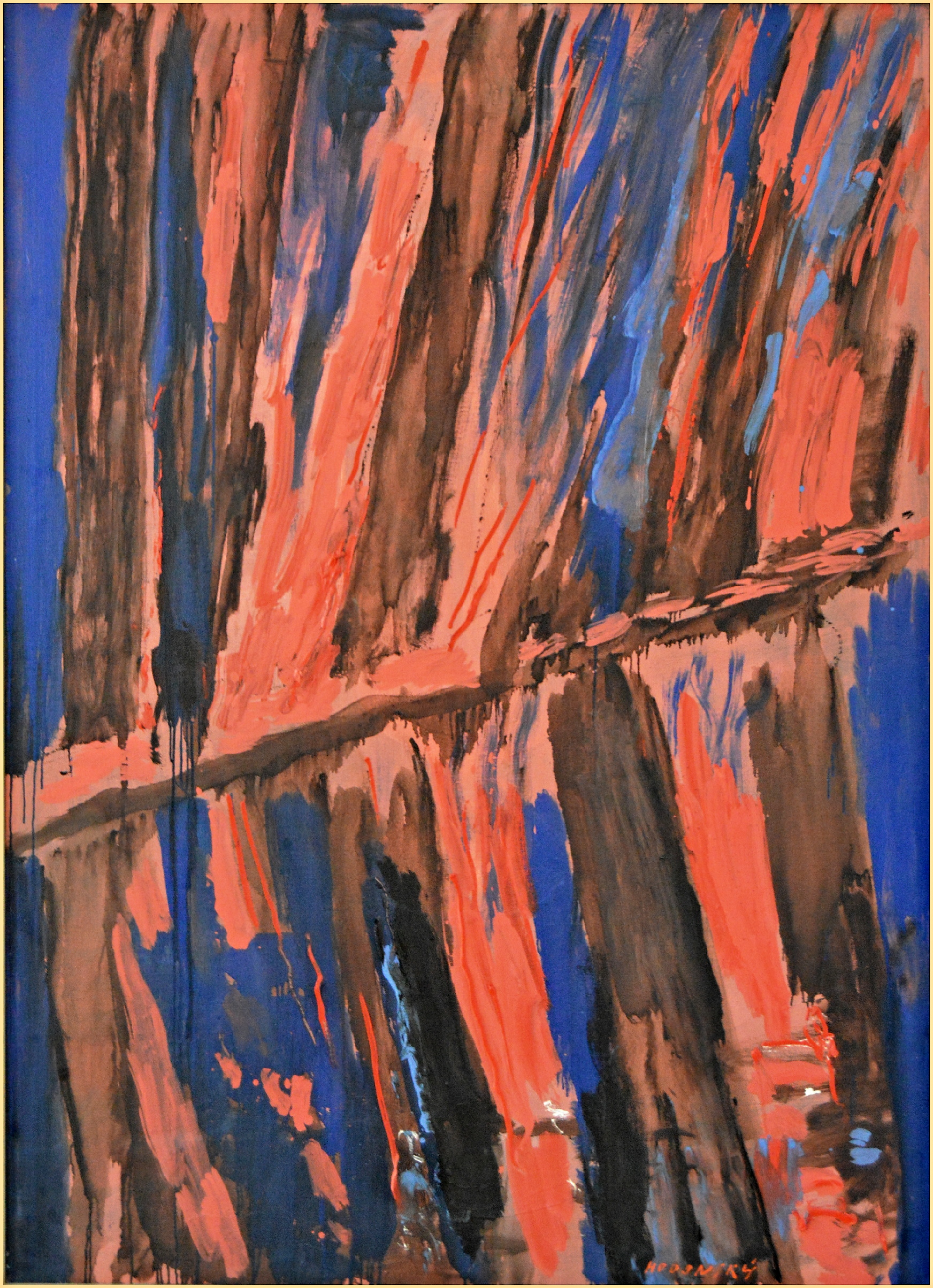 František Hodonský: Protější břeh, olej na plátně, 180 x 130 cm, 2017. Foto: Jan Dočekal 
